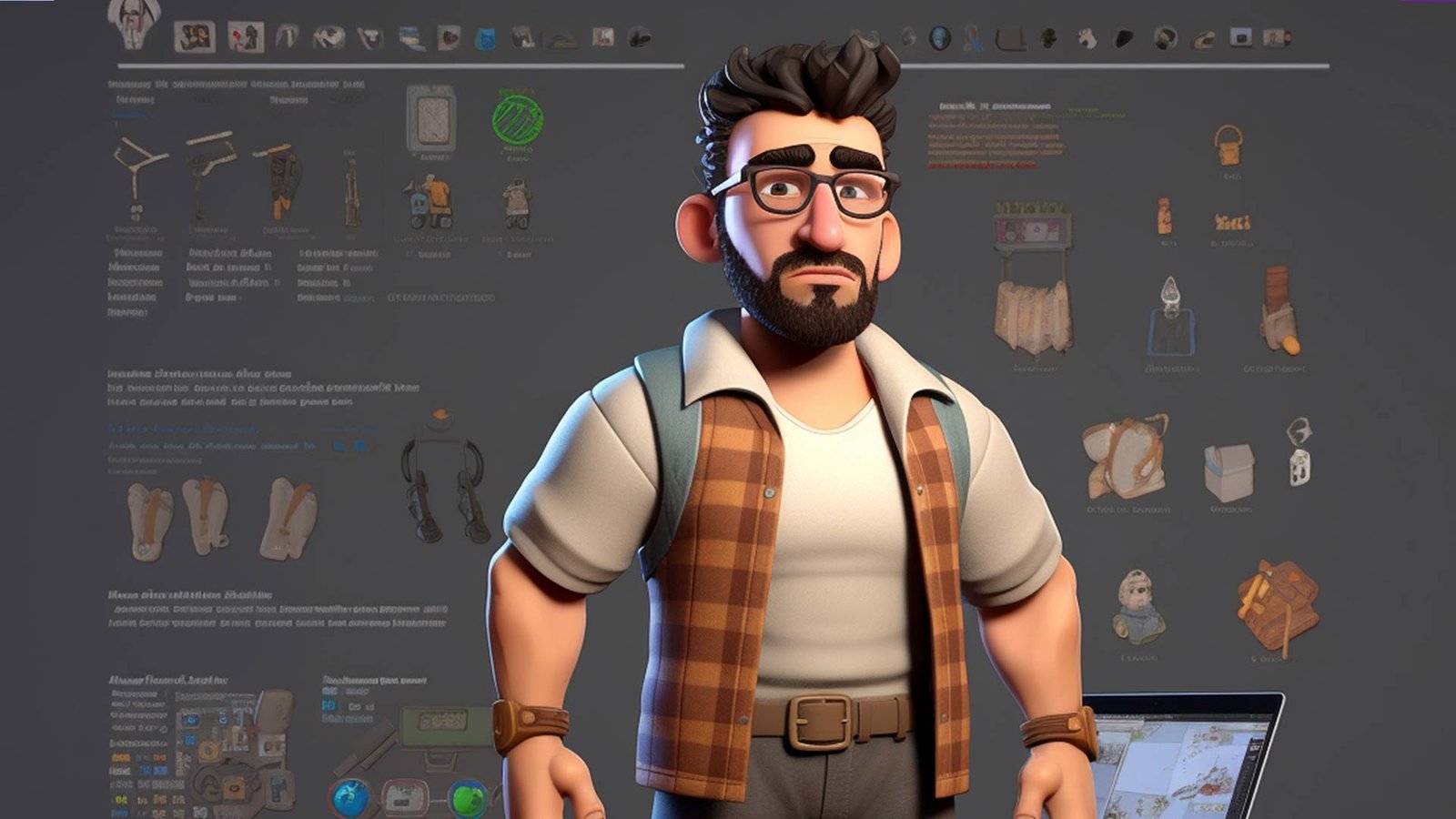 Creative character animation work by MOON LINKS agency