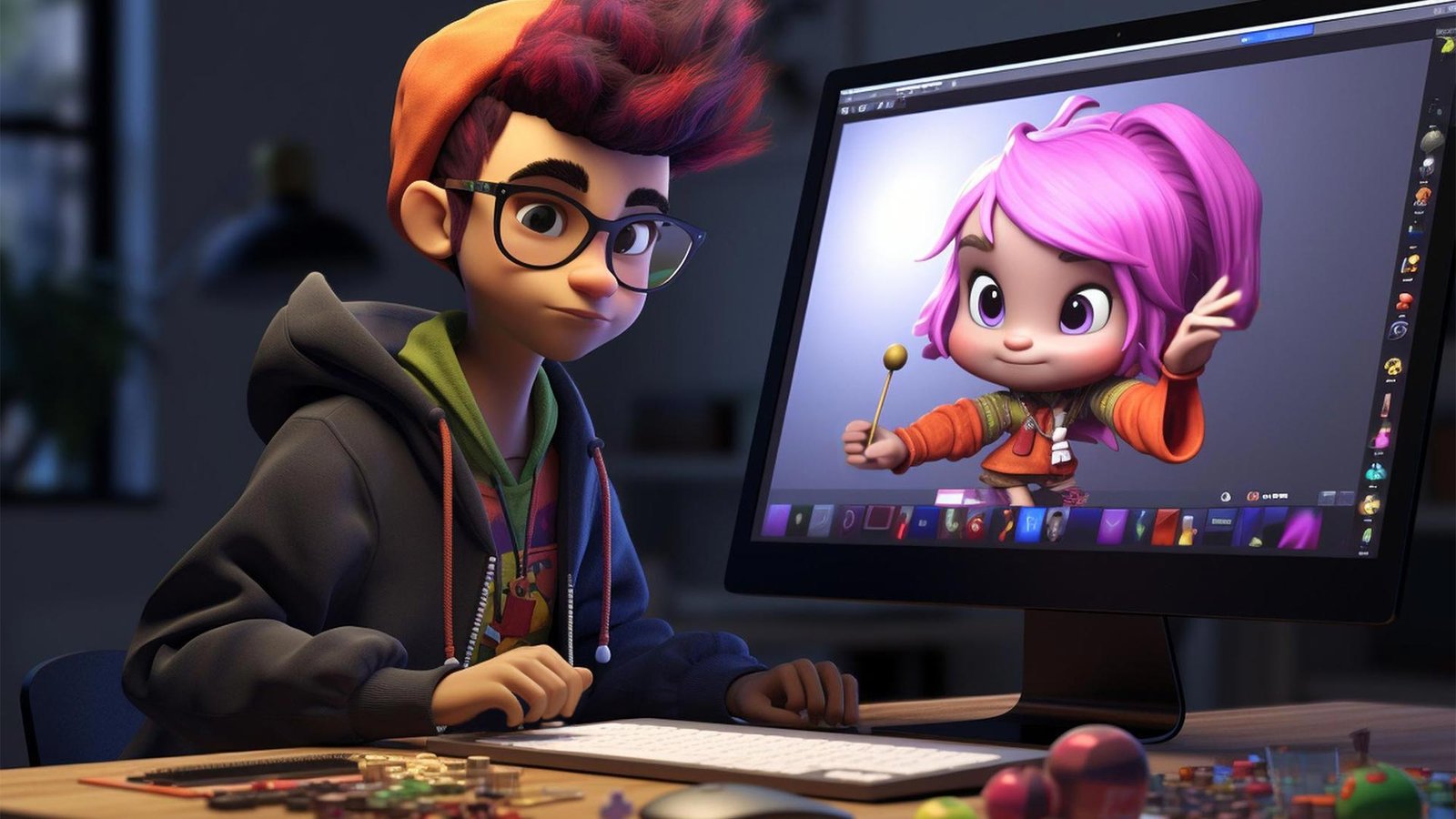 Immersive 3D animation experience for modern web design